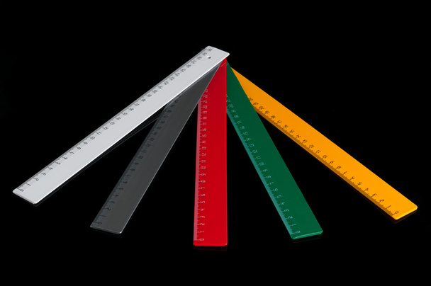 Five colorful rulers - Photo, Image