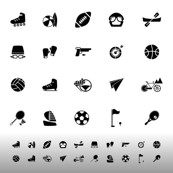 Extreme sport icons on white background - Vector, Image