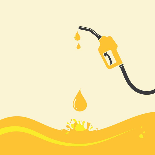 gasoline nozzle vector icon illustration design template - Vector, Image