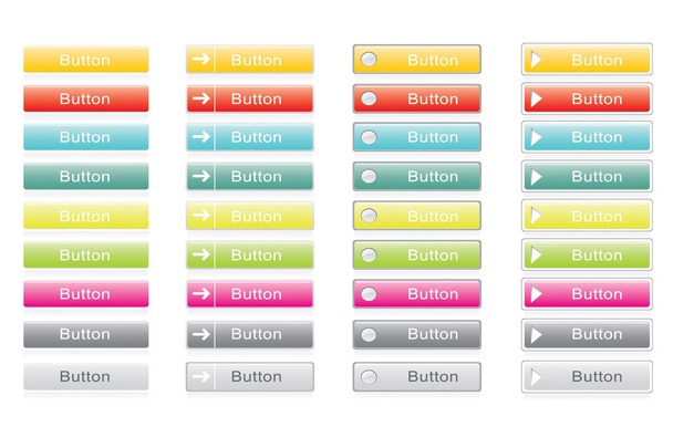 botões vetoriais web
 - Vetor, Imagem