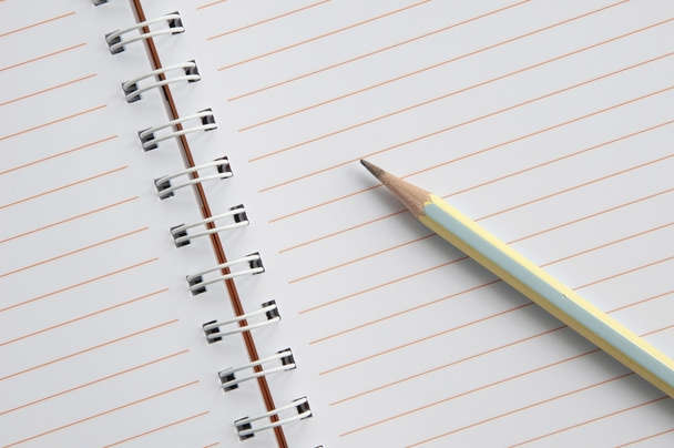 Cuaderno y lápiz en blanco
 - Foto, imagen