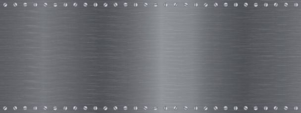 astratto sfondo texture metallica con cornice per il testo - Vettoriali, immagini