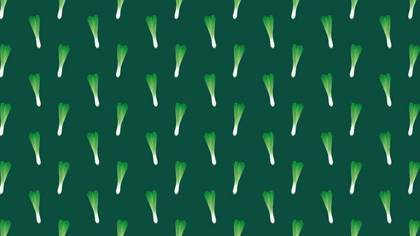 Spring onions pattern wallpaper. Spring onions vector. - Vector, Image