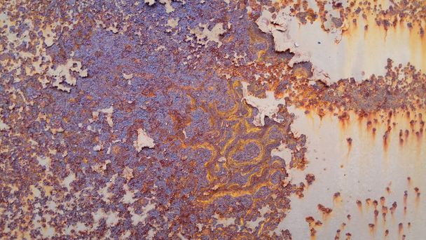 текстура ржавчины и обгоревшей краски на металле - Фото, изображение