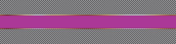Фиолетовый баннер ленты на прозрачном фоне - Вектор,изображение