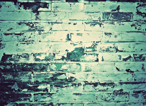 retro green wall background - Photo, Image