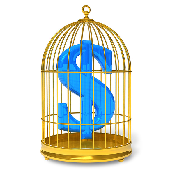 Dollar in cage - Photo, Image