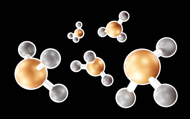 3d ілюстрація віфосфору виявлений фосфор в атмосфері Венери І можливі індикатори життя PH3, Matter, Phosphorus, Phosphine - Фото, зображення