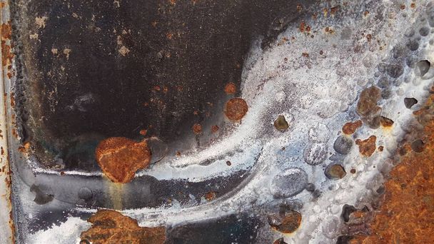 texture de rouille et peinture brûlée sur métal - Photo, image