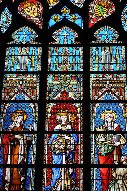 Bélgica, pintoresca iglesia de Notre Dame du Sablon de Bruselas
 - Foto, imagen