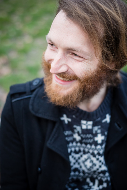 Vörös szakállas ember - Fotó, kép