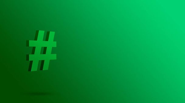 Hashtag online social media symbool. Purple Tag sociaal concept. 3d renderen - Foto, afbeelding