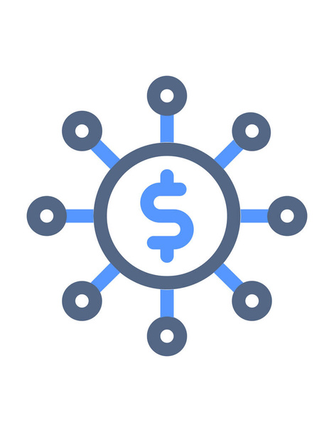 crowdfunding, financiering vector icoon - Vector, afbeelding