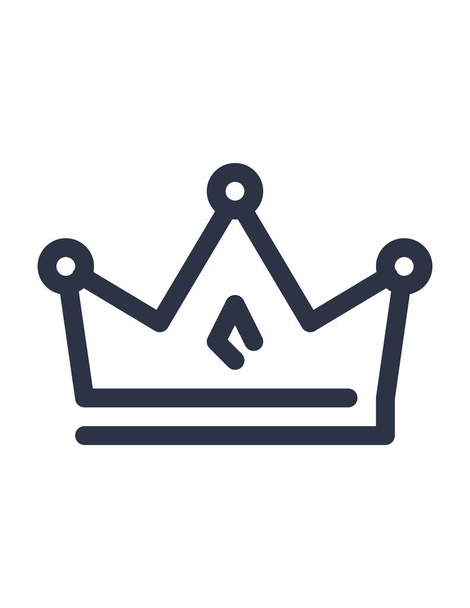 crown icon vector illustration - Vector, Image