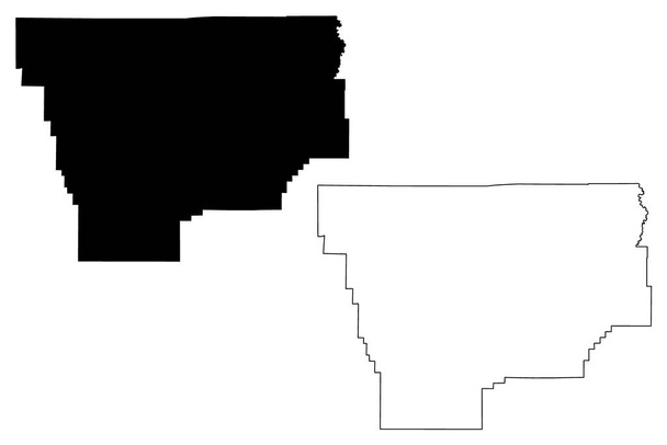 Musselshell County, Montana (ΗΠΑ, Ηνωμένες Πολιτείες της Αμερικής, ΗΠΑ, ΗΠΑ, ΗΠΑ) χάρτη διανυσματική απεικόνιση, scribble σκίτσο Musselshell χάρτη - Διάνυσμα, εικόνα