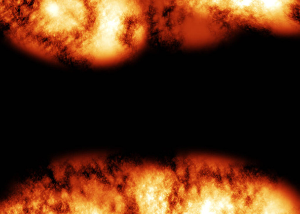 Renderização Digital Realista Fogo Burning Background - Foto, Imagem