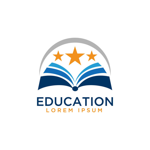 diseño del logotipo de la educación de la estrella moderna plantilla de vector moderno - Vector, Imagen