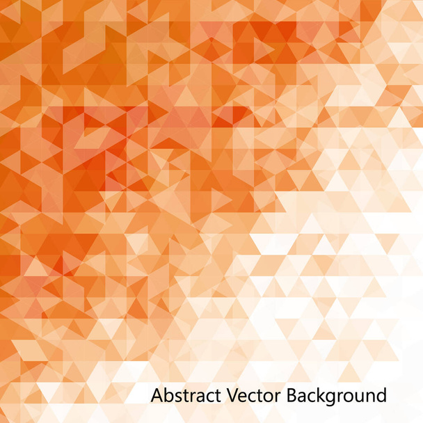 Vibrant bright orange abstract geometric background. - Vetor, Imagem