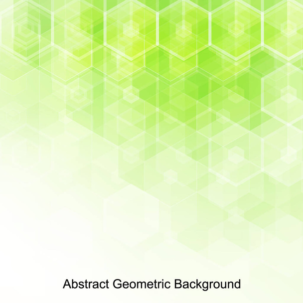 Grüner Hintergrund mit Hexagon Mosaic. Vector vertikale helle Tapete mit saftigen Farben - Symbol für Öko und Natur. - Vektor, Bild