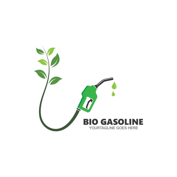 Ikona wektora biogazoliny ilustracja projekt szablon web - Wektor, obraz