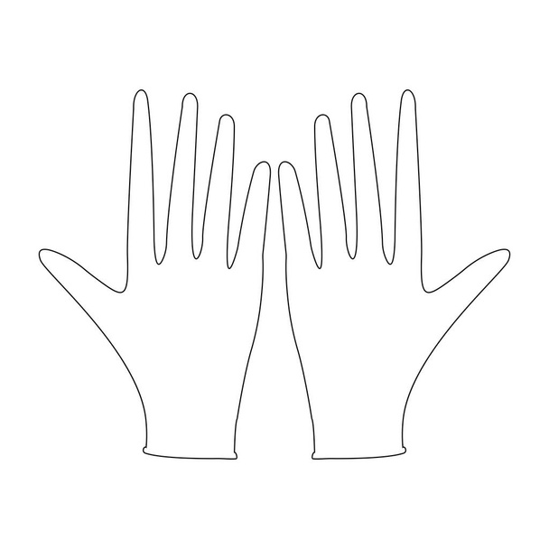 medical glove logo vektor template - Vector, Image