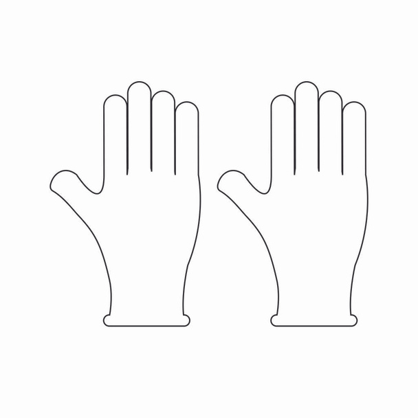 ιατρικό λογότυπο γάντι vektor πρότυπο - Διάνυσμα, εικόνα
