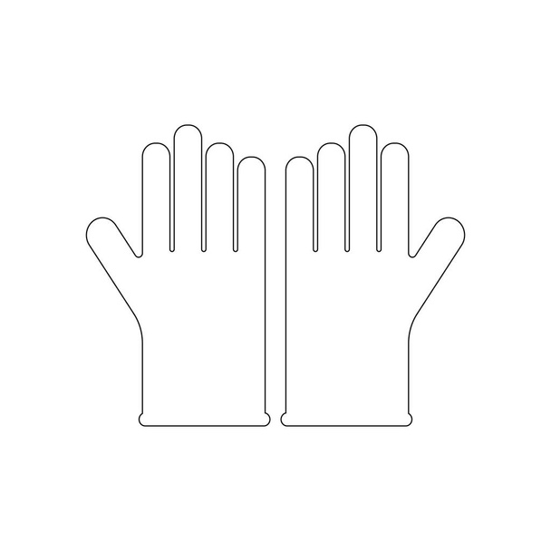 medical glove logo vektor template - Vector, Image