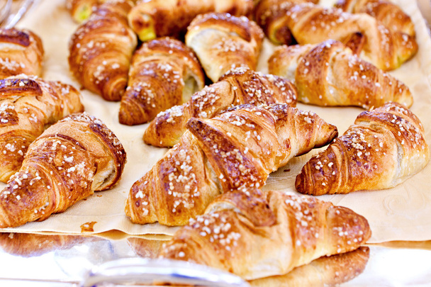 Croissant bread on buffet line - Photo, Image