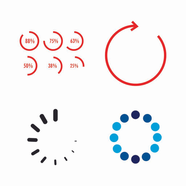 caricamento icona logo modello vektor - Vettoriali, immagini