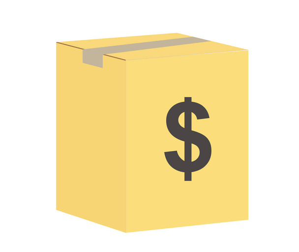 üzleti csomag ikon fehér háttérrel. pénz teljesen szerkeszthető jel. business box szimbólum. - Vektor, kép