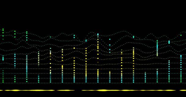 Φουτουριστικό ηχητικά κύματα - ισοσταθμιστής - Φωτογραφία, εικόνα
