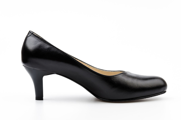 siyah deri ayakkabı - Fotoğraf, Görsel