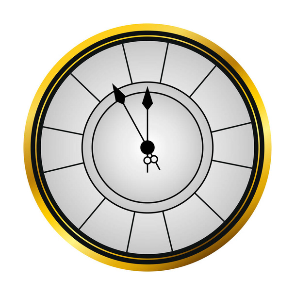 İzole edilmiş saat simgesi vektör tasarımı - Vektör, Görsel