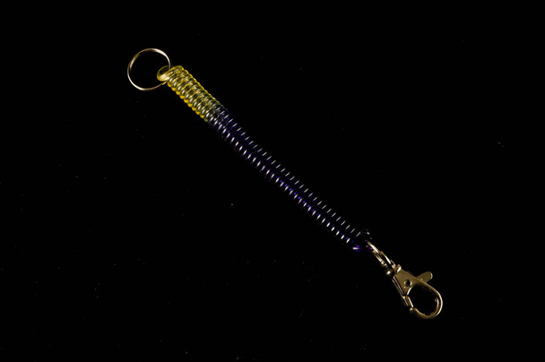 Close-up of key rings Object on a White Background - Photo, Image