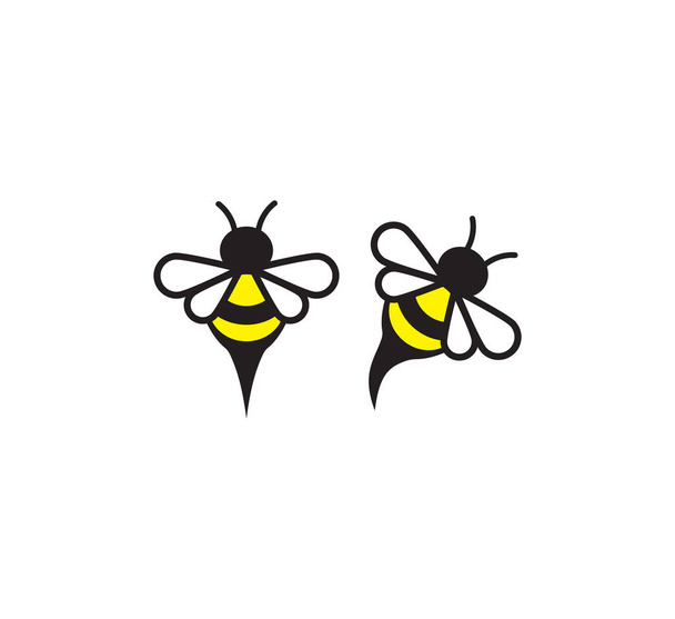 Ilustración vectorial de la abeja miel - Vector, Imagen