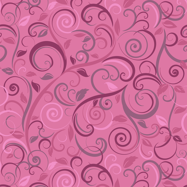 Floral abstract background, seamless - Vector, imagen