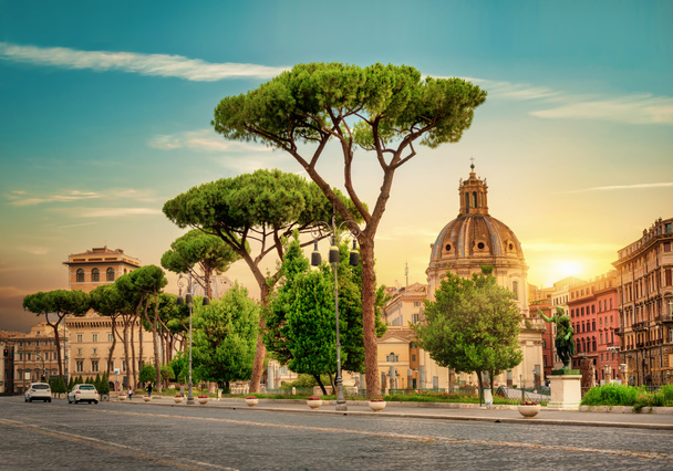 Beautiful street in Rome - Photo, Image