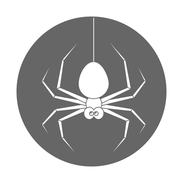 Jednoduchá ilustrace pavouka pro Happy Halloween Day - Vektor, obrázek