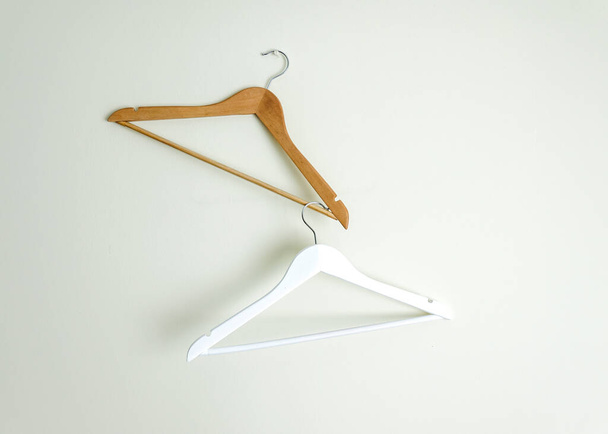 Three Different Empty Hanger on Wall  - Foto, afbeelding