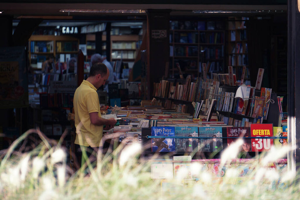 One of many old book stores placed along Corrientes avenue, Buenos Aires             - Photo, Image