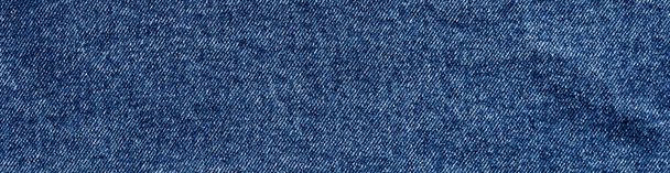 texture of blue jeans denim fabric background - Photo, Image