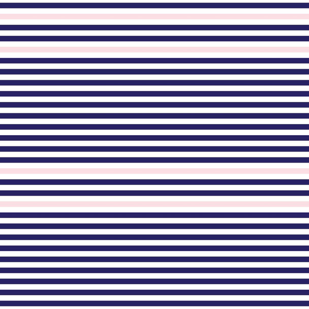 Ροζ και Ναυτικό Οριζόντια ριγέ αδιάλειπτη φόντο μοτίβο κατάλληλο για υφάσματα μόδας, γραφικά - Διάνυσμα, εικόνα