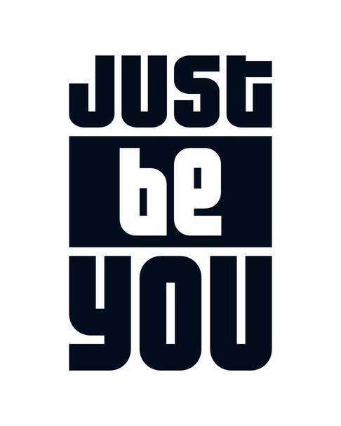 Just Be you. Hand drawn typography poster design. Premium Vector. - Vector, Image