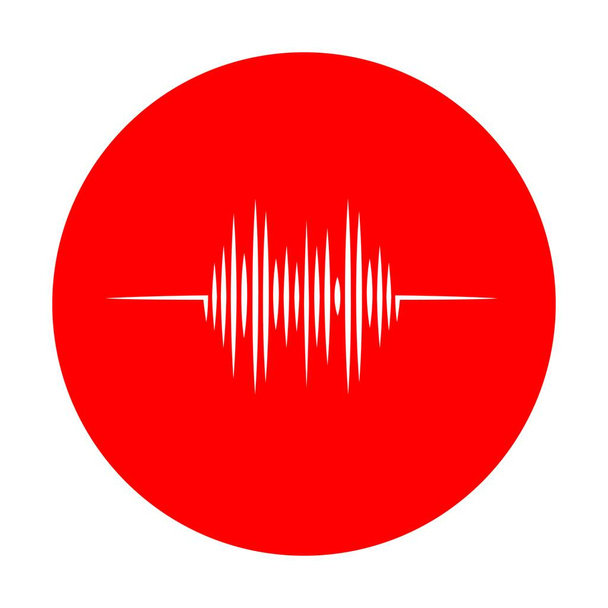  geluidsgolf logo illustratie ontwerp - Vector, afbeelding