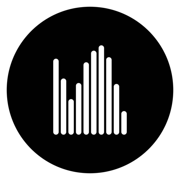 Modello vettoriale logo musicale onde sonore - Vettoriali, immagini