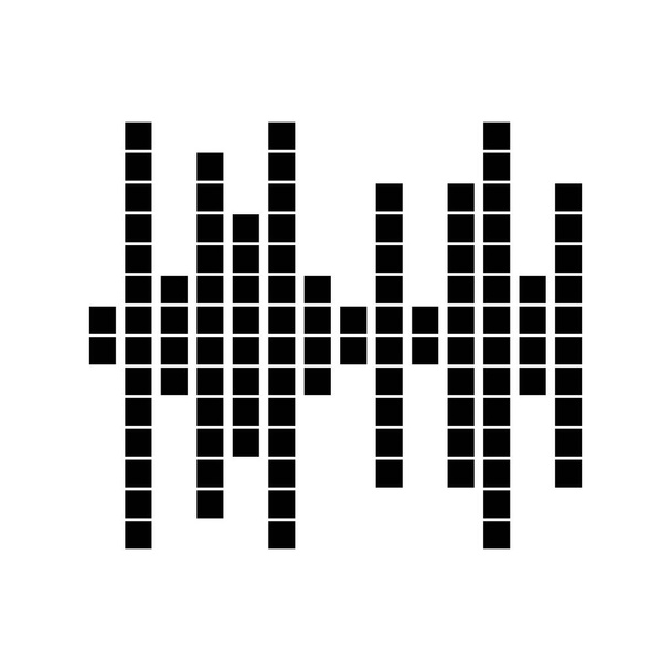 logotipo de música de onda de sonido  - Vector, Imagen