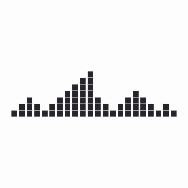 λογότυπο μουσικής ηχητικών κυμάτων  - Διάνυσμα, εικόνα