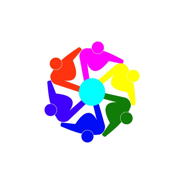 people logo stock illustration design - Vetor, Imagem