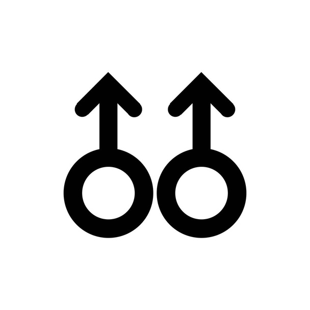 Modèle d'icône vectorielle logo genre - Vecteur, image