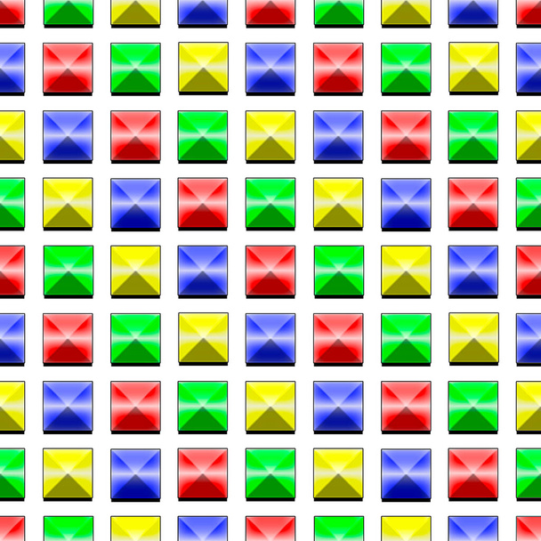 Безшовний візерунок різнокольорових квадратів на білому тлі. Шаблон для друку
. - Фото, зображення